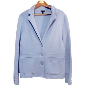 Talbots blazer sweater button up